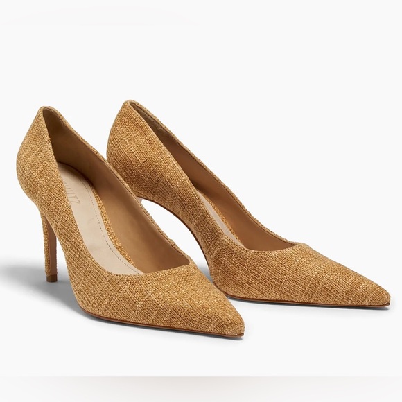 Schutz BNIB Lou Collection Tan Stiletto Heels SZ 8 - Picture 1 of 9